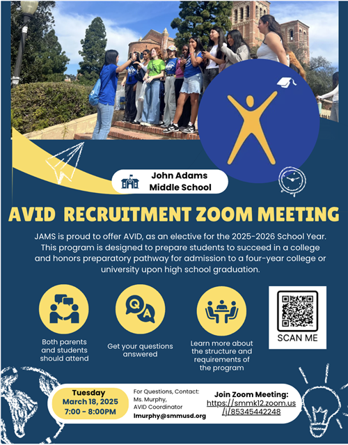 AVID Recruitment Zoom Meeting